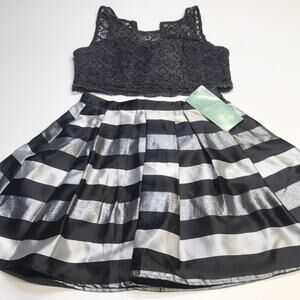 MY MICHELLE Juniors 13 Black Lace Skirt & Top